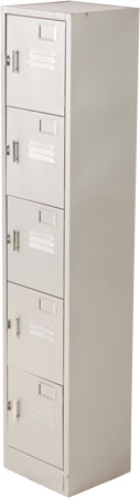 Locker metálico gris martillado